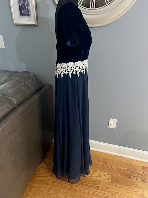 1990's dress Blue