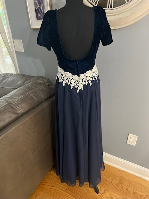 Alfred Angelo long velvet dress