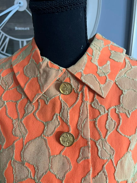 1960's Bright Orange Dress